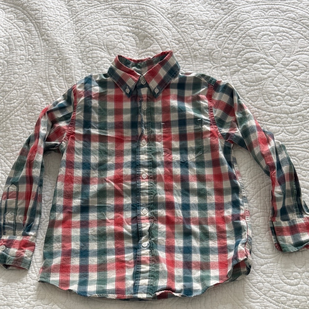 Crewcuts Multicolor Plaid Button Down Shirt